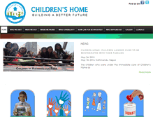 Tablet Screenshot of childrenshome.org.np